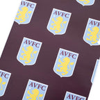 Aston Villa FC Text Gift Wrap - Shop Gift Wrap & Bags At Gift Moments - 4