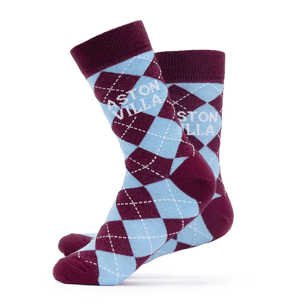 Aston Villa FC Twin Pack Dress Socks 7-11: 2 - Clothing By Aston Villa