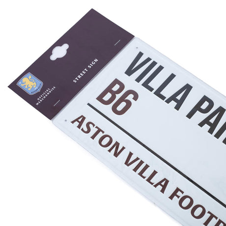 Aston Villa FC White Street Sign: 4 Signs & Plaques By Aston Villa