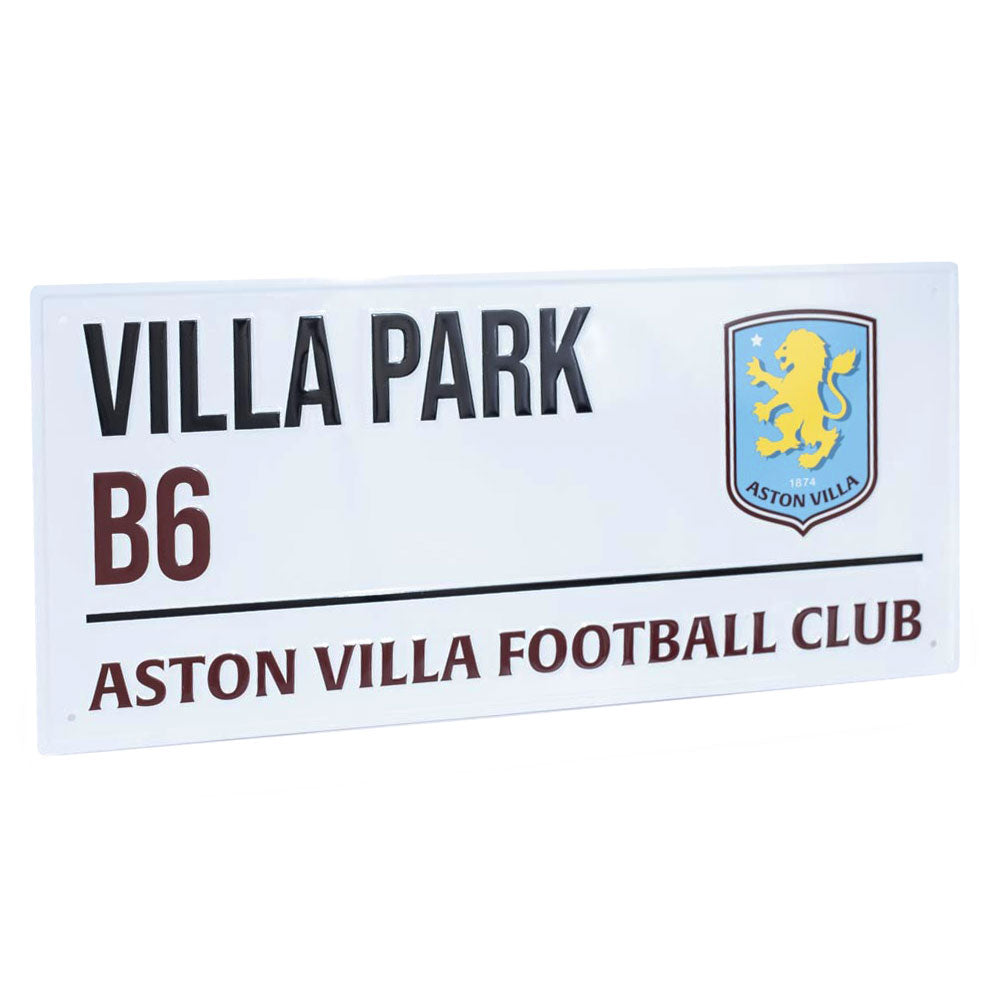 Aston Villa FC White Street Sign: 2 Signs & Plaques By Aston Villa