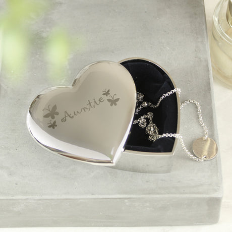 Auntie Heart Trinket Box - Shop Trinket Boxes At Gift Moments - 2