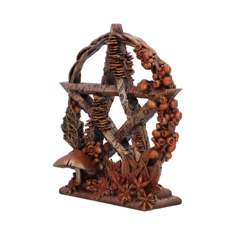 Autmnal Floral Decorative Pentagram Ornament: 3 - Figures & Collectables By NN Designs