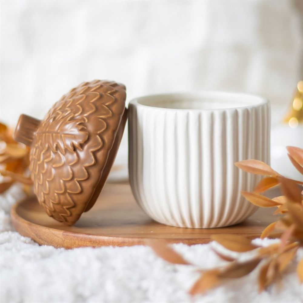 Autumn Acorn Ceramic Storage Jar: 1 - Storage By Gift Moments