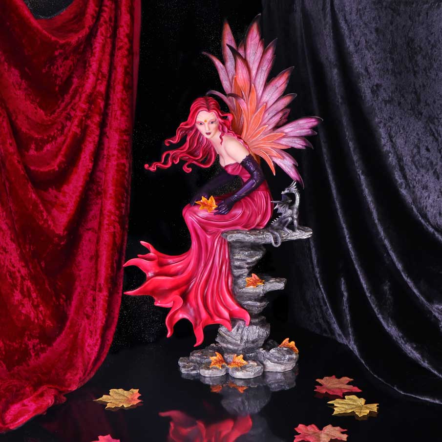 Autumn Fairy with Dragon Figurine 60cm - Shop Figures & Collectables At Gift Moments - 1