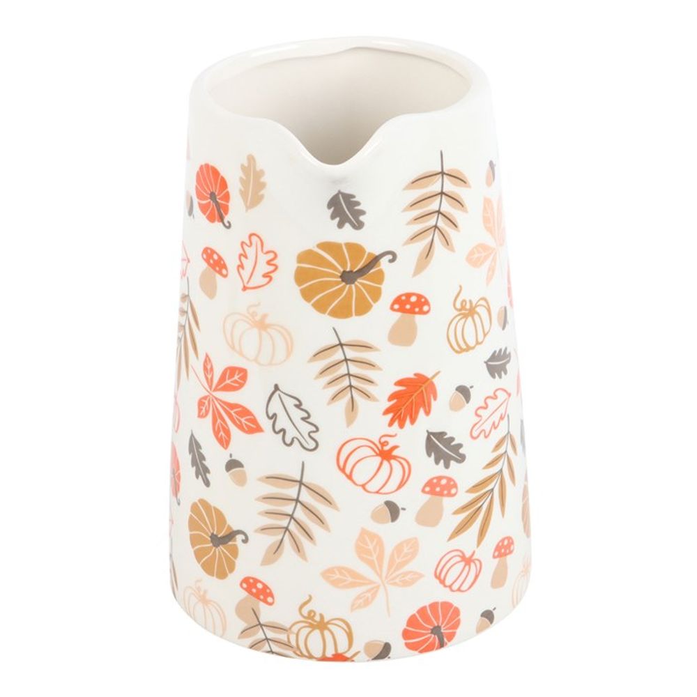 Autumn Leaves and Pumpkins Ceramic Flower Jug: 5 - Pots & Planters By Gift Moments