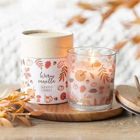 Autumn Leaves Warm Vanilla Candle: 1 - Candles By Gift Moments