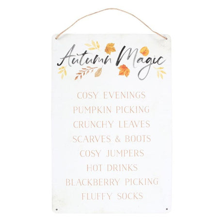 Autumn Magic Metal Hanging Sign: 1 - Signs & Plaques By Gift Moments