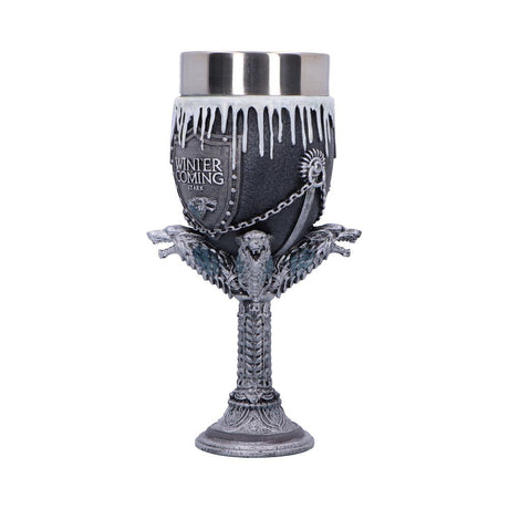 Game of Thrones House Stark Goblet Wine Glass 17.5cm - Shop Goblets & Chalices At Gift Moments - 3