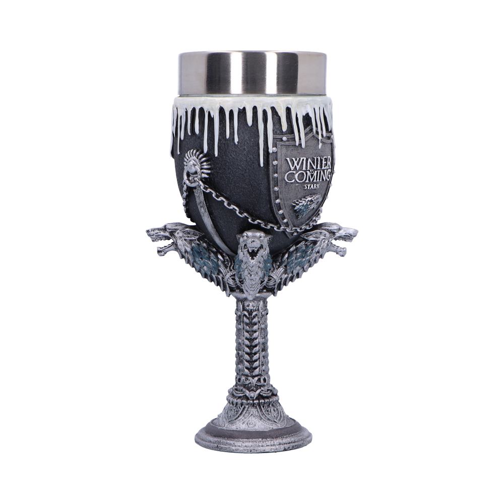 Game of Thrones House Stark Goblet Wine Glass 17.5cm - Shop Goblets & Chalices At Gift Moments - 5