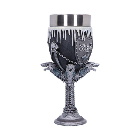 Game of Thrones House Stark Goblet Wine Glass 17.5cm - Shop Goblets & Chalices At Gift Moments - 5