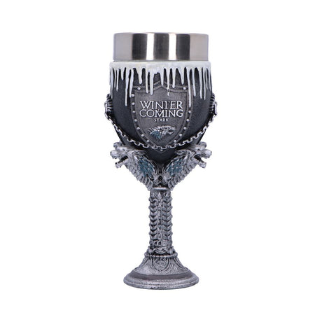 Game of Thrones House Stark Goblet Wine Glass 17.5cm - Shop Goblets & Chalices At Gift Moments - 2
