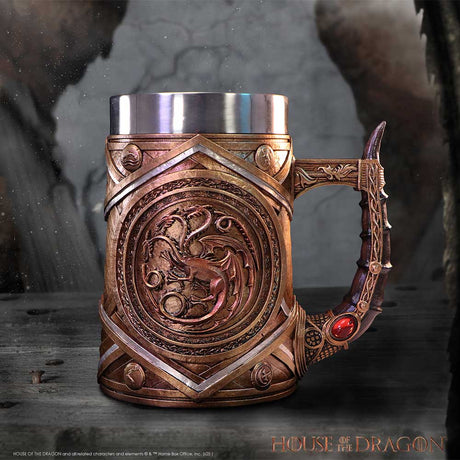 House of the Dragon Targaryen Crown and Dagger Tankard 16cm - Shop Tankards At Gift Moments - 1