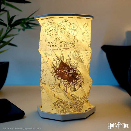 Harry Potter Marauders Map Foldable Lamp Rechargeable USB Powered - Shop LED Lighting At Gift Moments - 1