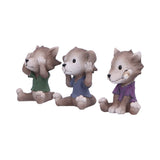 Three Wise Werewolf Collectible Figurines 7.5cm