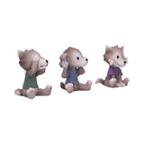 Three Wise Werewolf Collectible Figurines 7.5cm