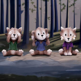 Three Wise Werewolf Collectible Figurines 7.5cm