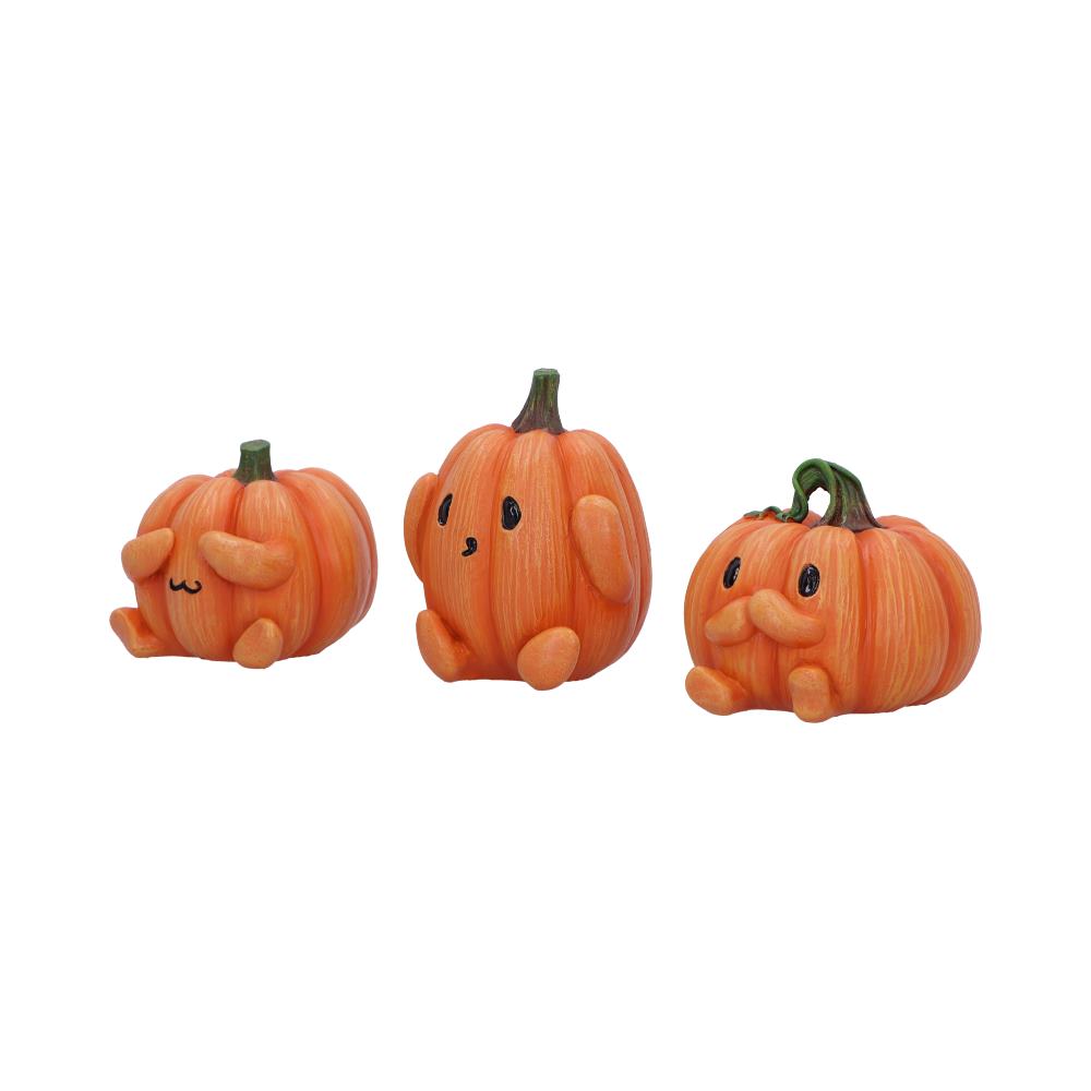 Three Wise Pumpkin Collectible Figurines 8cm