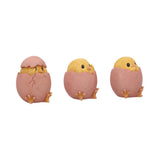 Three Wise Chicks Collectible Figurines 6.7cm