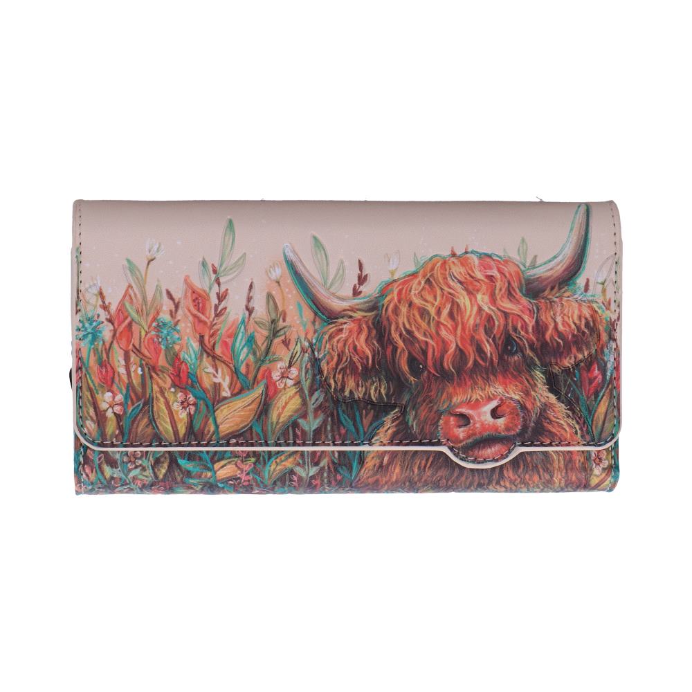 Highland Cow Embossed Purse 10cm - Shop Purses At Gift Moments - 2