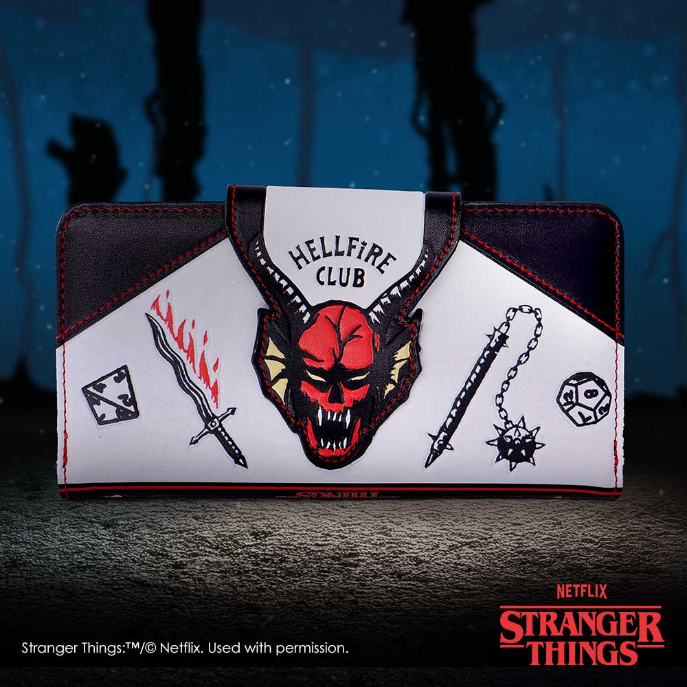 Stranger Things Hellfire Club Embossed Purse 10.5cm - Shop Bags & Purses At Gift Moments - 1