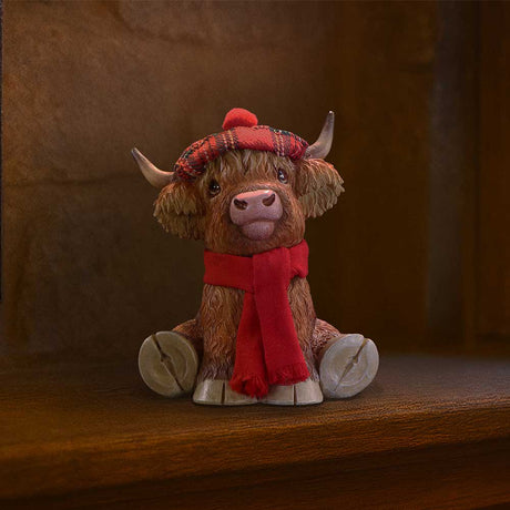 Highland Tam Figurine 11.2cm - Shop Figurines Small (Under 15cm) At Gift Moments - 1