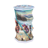 Winter Highland Cows Foldable LED Lamp 21cm