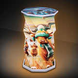 Winter Highland Cows Foldable LED Lamp 21cm