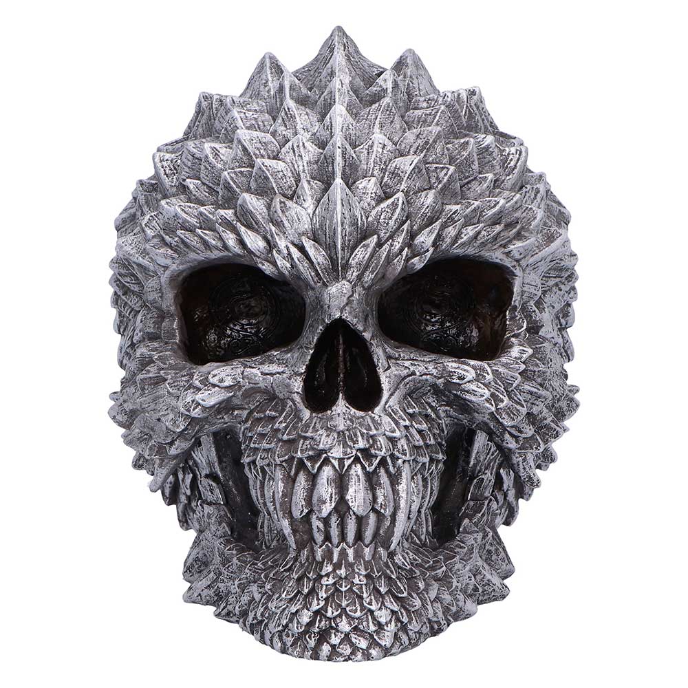 Scaled Remains Skull Figurine