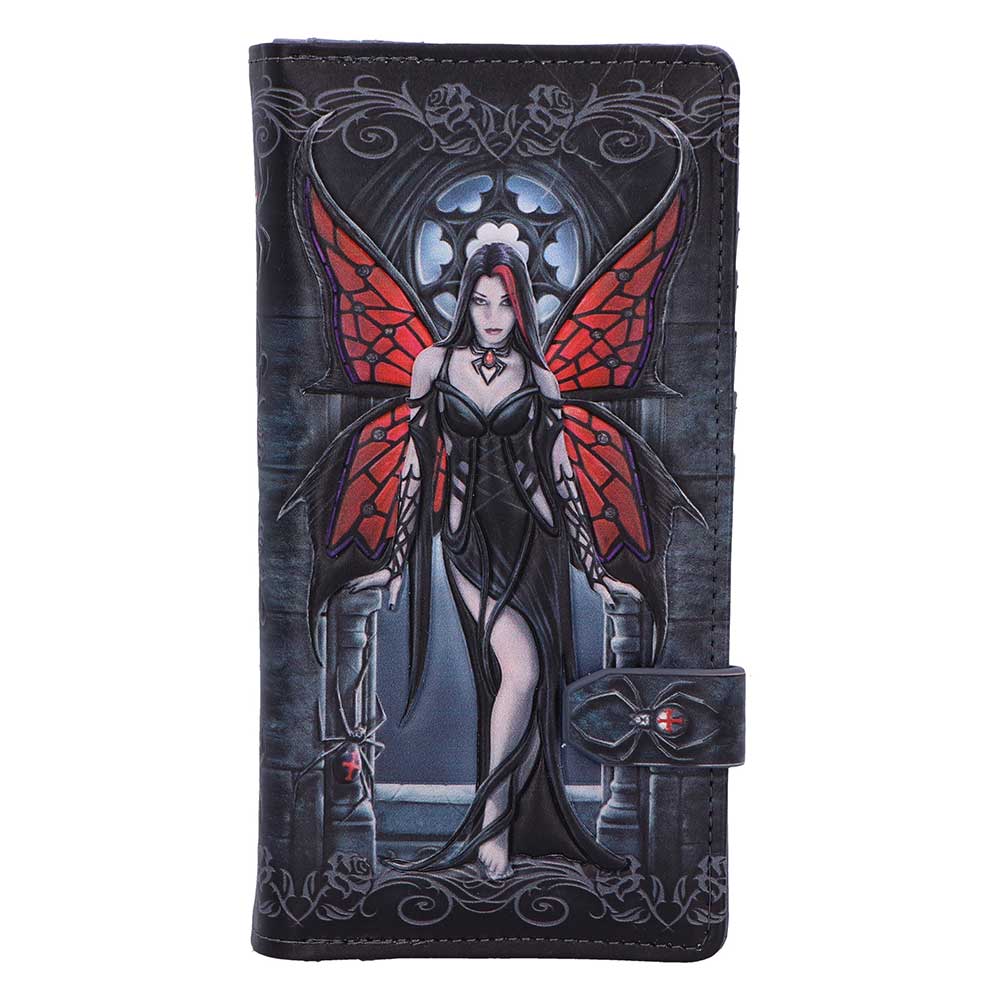 Aracnafaria Embossed Purse by Anne Stokes