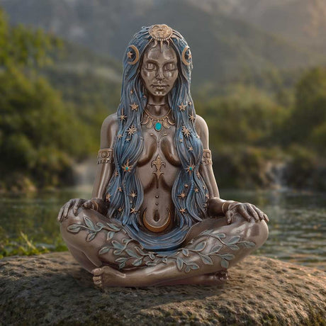 Celestial Goddess Art Bronze Figurine 17cm - Shop Figurines Medium (15-29cm) At Gift Moments - 1