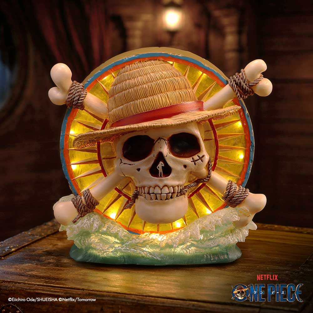 One Piece Luffy Jolly Roger LED Lamp 20.2cm - Shop Lamps At Gift Moments - 1