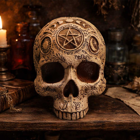 Apothecary Skull Figurine 14cm - Shop Figurines Medium (15-29cm) At Gift Moments - 1