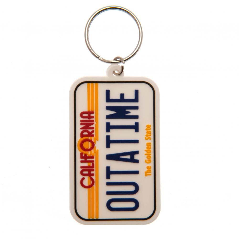 Back To The Future License Plate PVC Keyring - Shop Keyrings At Gift Moments - 2