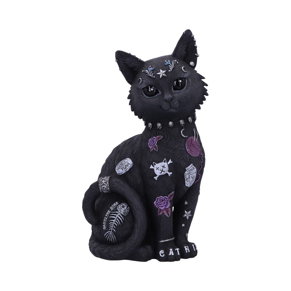 Bad to the Bone Cat Figurine 22cm: 2 - Figures & Collectables By NN Designs