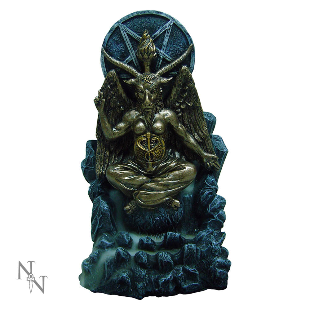 Baphomet Antiquity Occult Backflow Incense Burner Gothic Ornament: 2 - Incense Holders By Gift Moments