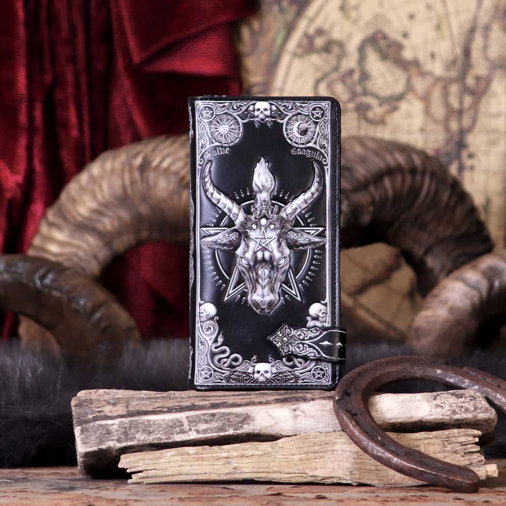 Baphomet Embossed Purse 18.5cm: 1 - Purses By NN Designs