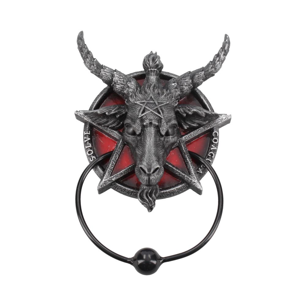 Baphomet Sabatic Goat Diety Door Knocker 20.5cm: 2 - Door Knockers By NN Designs