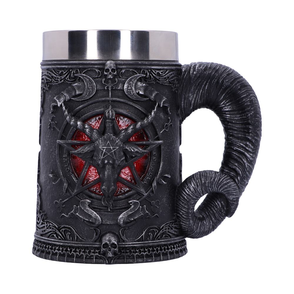 Baphomet Sabatic Goat Diety Tankard 16.5cm - Shop Tankards At Gift Moments - 2