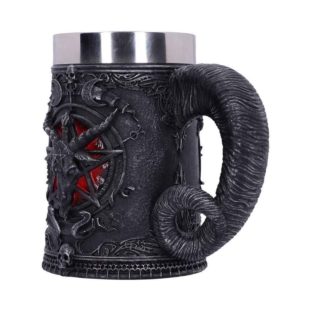 Baphomet Sabatic Goat Diety Tankard 16.5cm: 3 - Tankards By NN Designs