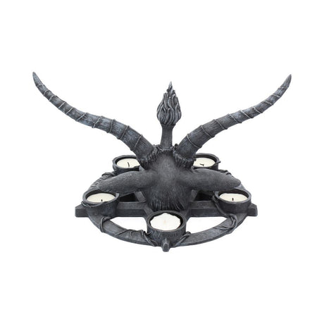 Baphomet Sabbatic Goat Diety Candle Holder: 5 Candles & Holders By NN Designs