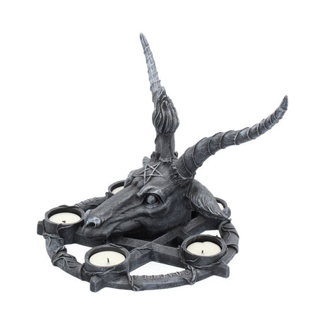 Baphomet Sabbatic Goat Diety Candle Holder: 3 Candles & Holders By NN Designs