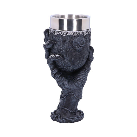 Baphomet’s Grasp Horror Hand Goblet Glass: 4 - Goblets & Chalices By NN Designs