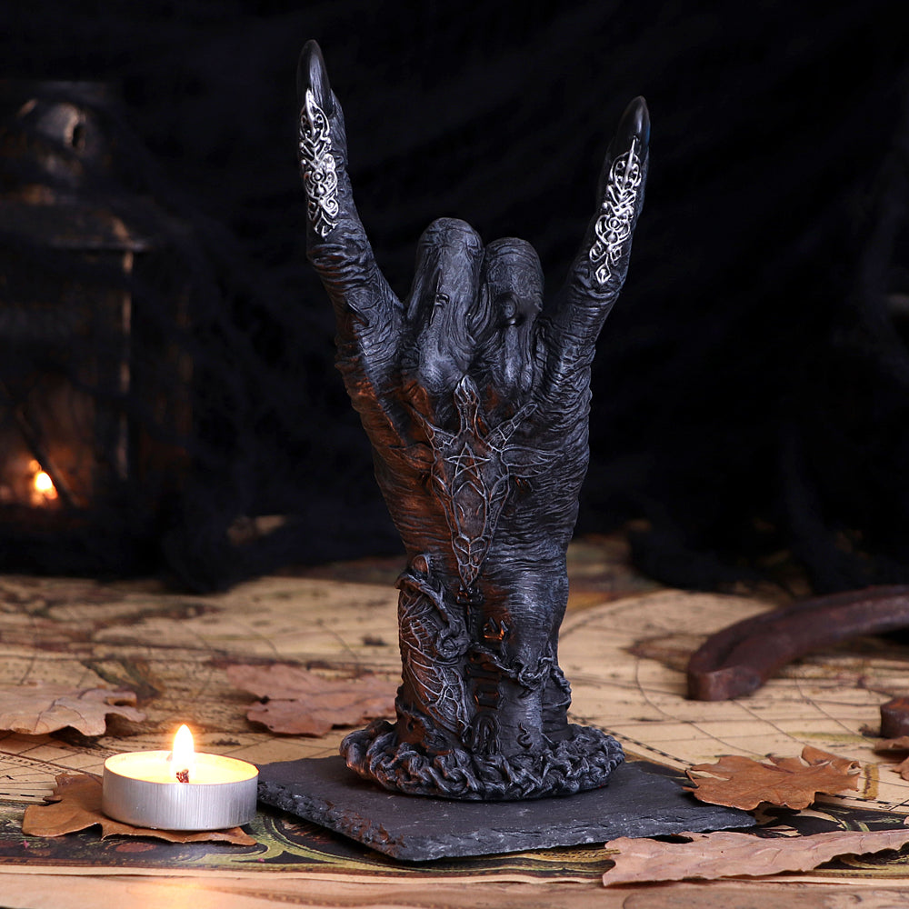 Baphomet’s Horns Horror Hand Figurine - Shop Figures & Collectables At Gift Moments - 1