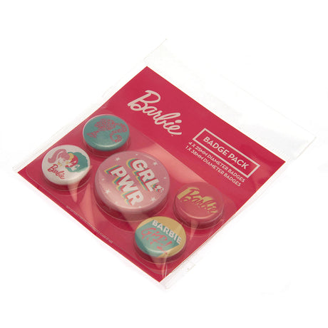 Barbie Button Badge Set - Assorted Designs: 1 - Badges By Barbie