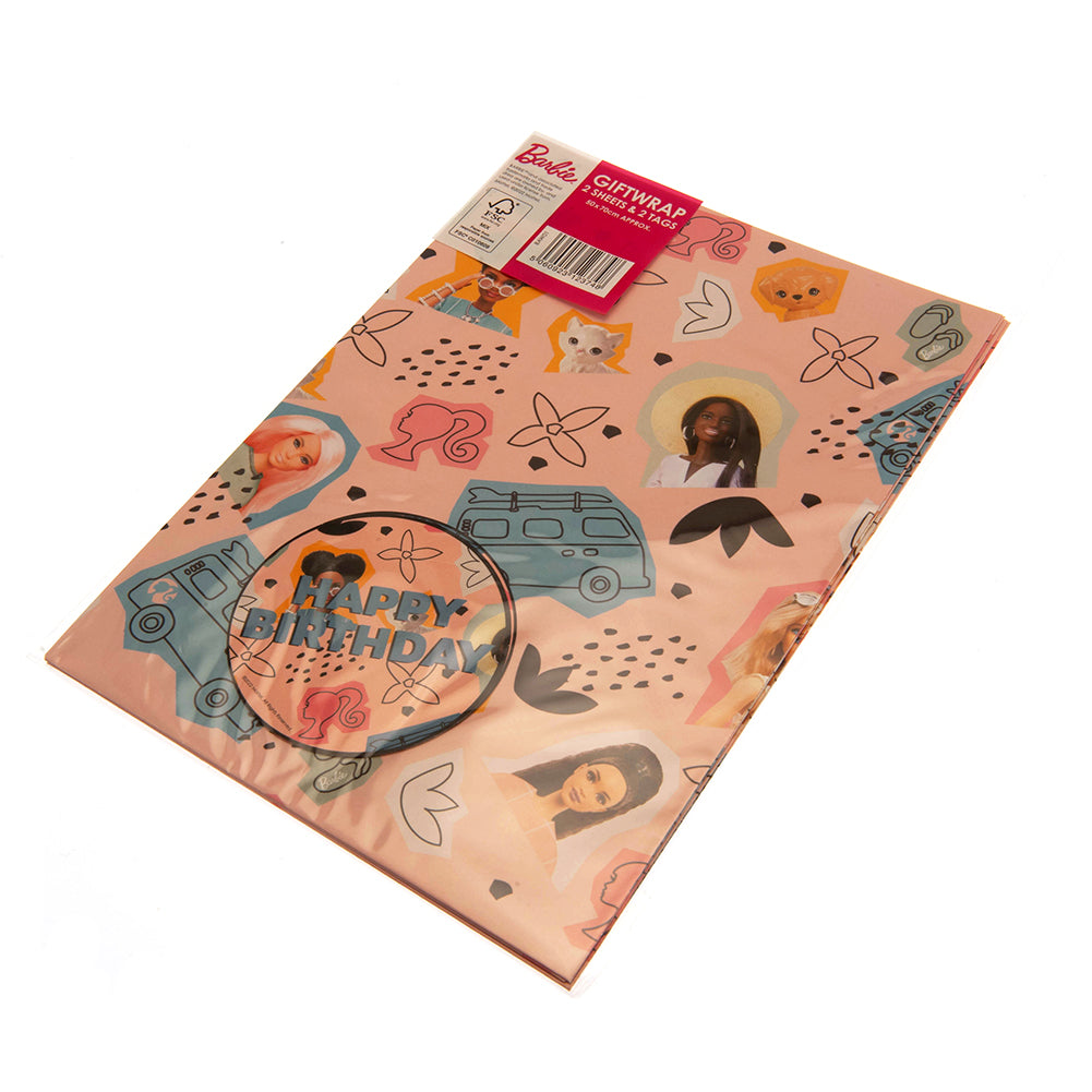 Barbie Gift Wrap: 4 - Gift Wrap & Bags By Barbie