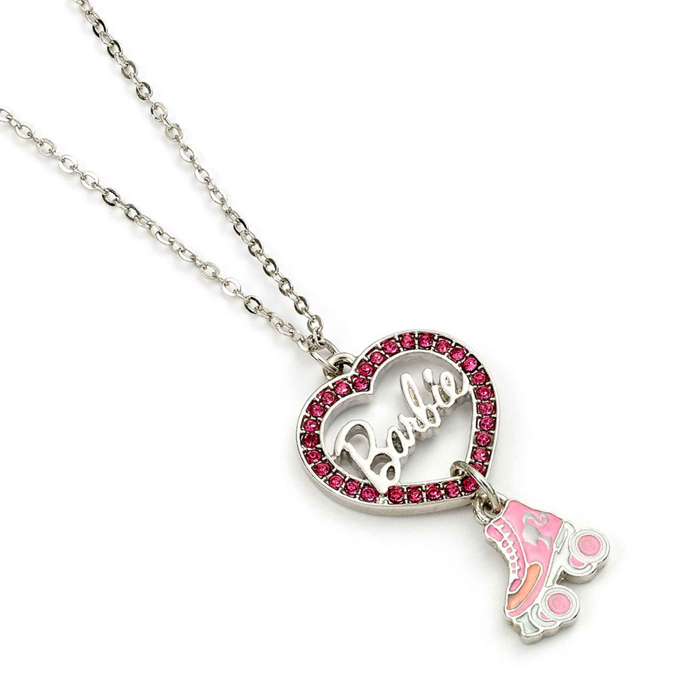 Barbie Silver Plated Heart & Roller Skate Necklace: 1 - Jewellery By Barbie