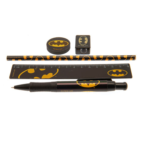 Batman 5pc Stationery Set: 1 - Pencil Cases & Sets By Batman