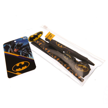 Batman 5pc Stationery Set: 2 - Pencil Cases & Sets By Batman