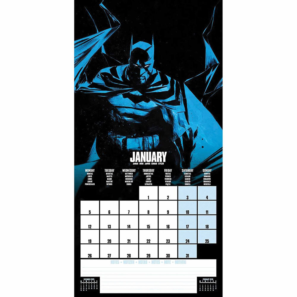 Batman Square Calendar 2026: 2 - Calendars By Batman