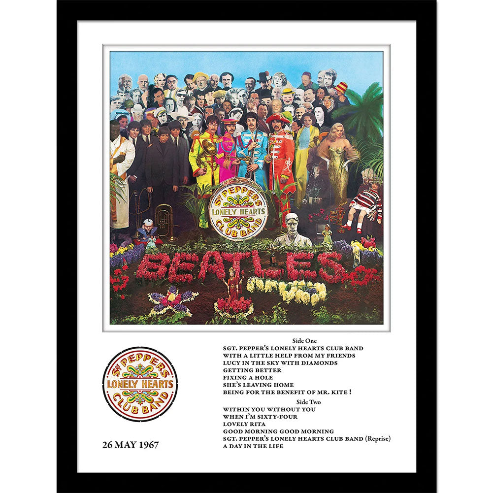 The Beatles Sgt Pepper Framed Collector Print: 1 - Framed Prints By The Beatles